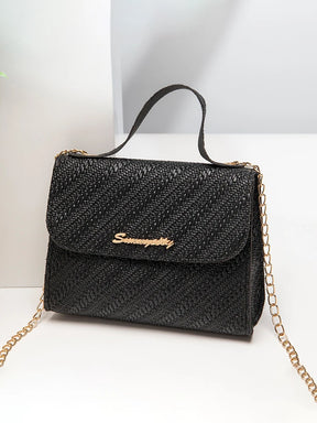 Swallow Online Embossing Chain Square Bag